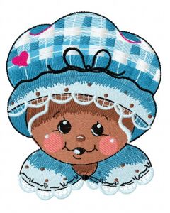 Gingerbread granny 3 embroidery design