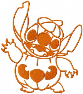 Pumpkin stitch embroidery design
