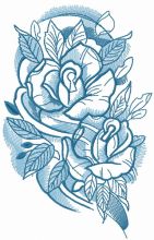 Wrapped roses 2 embroidery design