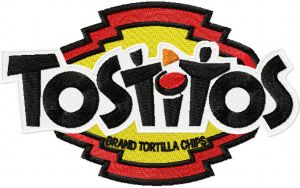 Tostitos Tortilla Chips logo embroidery design