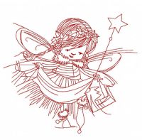 Christmas fairy 3 embroidery design