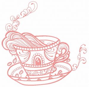 Cup with inspiration 2 embroidery design