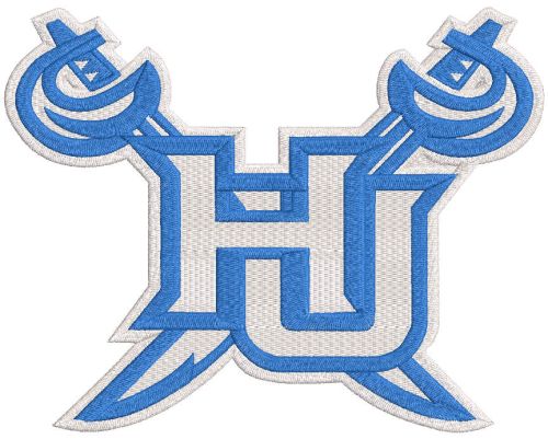 Hampton Pirates Primary logo embroidery design
