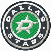 Dallas Stars logo embroidery design