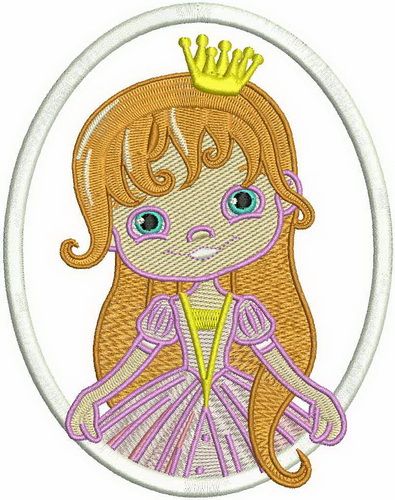 Princess 2 machine embroidery design