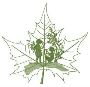 Fairy tale told by maple leaf