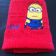 Girlish towel with Minion design embroidered