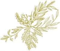 Autumn field bouquet free embroidery design