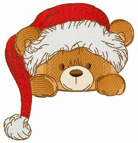 Christmas Eve for teddy bear machine embroidery design