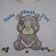 Embroidered baby bibs with Peanuts design