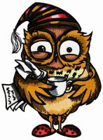 Monday morning embroidery design