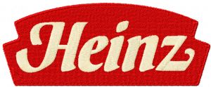 Heinz logo embroidery design