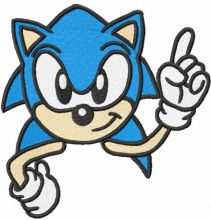 I'am Sonic embroidery design