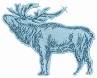 Caribou embroidery design