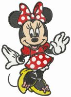 Minnie coquette embroidery design