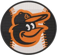 Baltimore Orioles MLB Baseball embroidery design