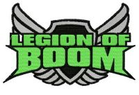 Legion of Boom logo embroidery design