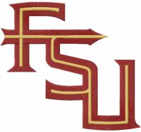 Florida state seminoles alternate logo embroidery design