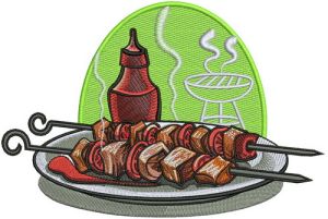 Shashlik embroidery design