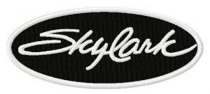 Skylark logo embroidery design