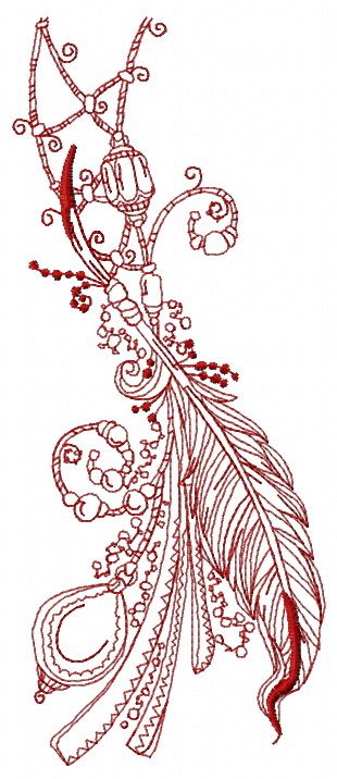 Romantic composition 2 machine embroidery design