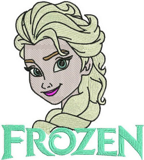 Wonderful Elsa 2 machine embroidery design