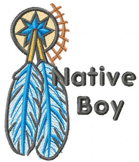 Native American free embroidery design