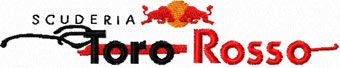 Toro Rosso machine embroidery design