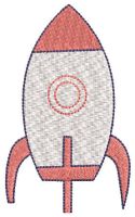 Spaceship free embroidery design