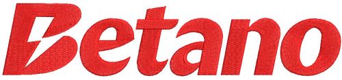 Betano logo embroidery design