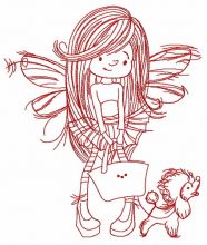 Shopping fairy 3 embroidery design