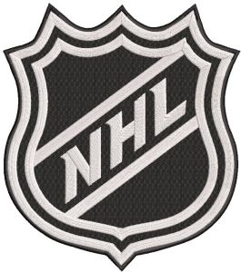 NHL logo embroidery design