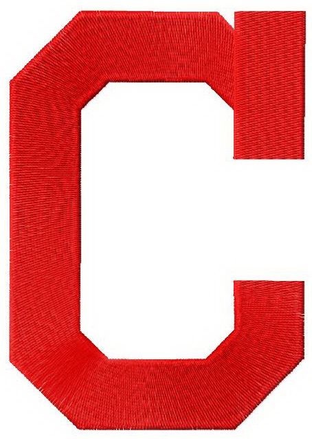 Cleveland Indians logo 3 machine embroidery design