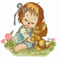 Wake up, my friend embroidery design