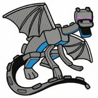 Monster dragon embroidery design