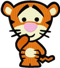 Disney Cuties Tiger embroidery design