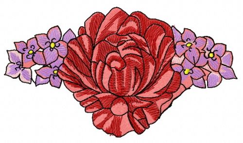 Flower composition 5 machine embroidery design      