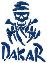 Dakar logo embroidery design