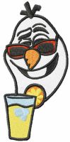 Summer Olaf embroidery design