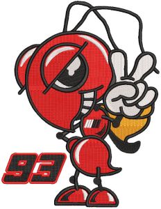 Marc Marquez Hormiga Logo embroidery design