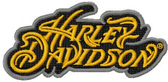 Harley Davidson athena logo machine embroidery design