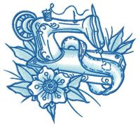 Preparation for Valentine's day embroidery design