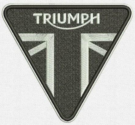 Triumph Motocycles Ltd logo 2 machine embroidery design