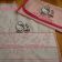 Bath towel embroidered with Hello kitty design