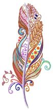 Feather 43 embroidery design