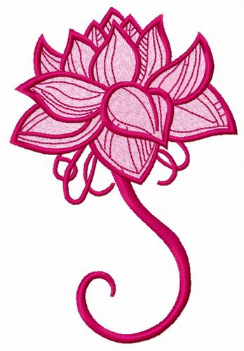 Fragile flower 10 machine embroidery design