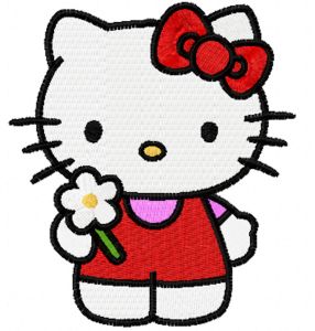 Hello Kitty Good Day embroidery design