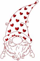Red Christmas dwarf free embroidery design