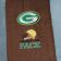 Embroidered Green Bay Packers Logo on bath towel