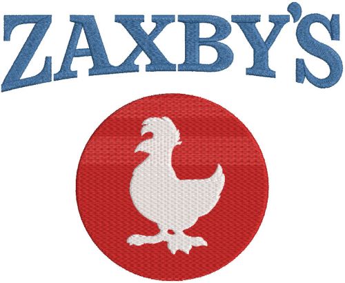 Zaxbys logo embroidery design